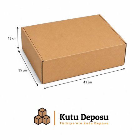 35x41x13 cm E-Ticaret ve Kargo Kutusu (Elbise Kutusu) (20 ADET)