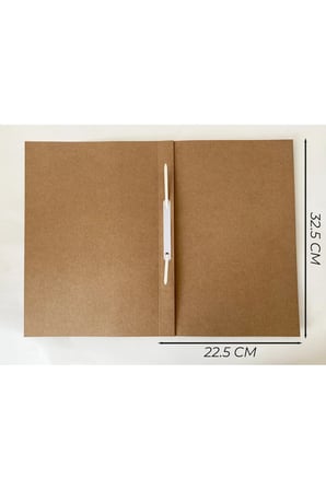 50 Adet Kraft Telli Dosya Sunum Evrak Dosyası Baskısız 300 gr A4