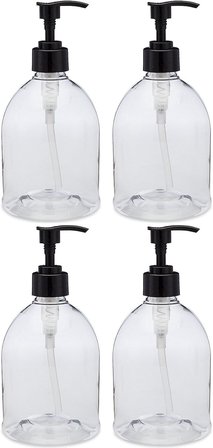 Earth'S Essentials (Patentli Vidalı Hunili 4'Lü Paket) Çok Yönlü 473 Ml Pet Plastik Doldurulabilir T