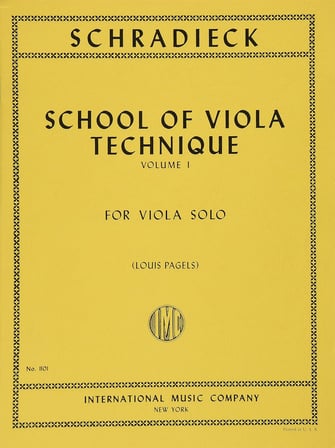 Schradieck: School Of Viola Technique, Volume 1