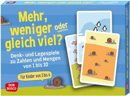 Mehr, Weniger Oder Gleich Viel?: Denk- Und Legespiele Zu Zahlen Und Mengen Von 1 Bis 10 (Denk- Und L