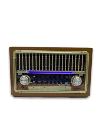 Ktf-1655 Nostalji Radyo Bluetooth Hoparlör El Feneri Usb Şarjlı