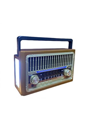 Ktf-1655 Nostalji Radyo Bluetooth Hoparlör El Feneri Usb Şarjlı