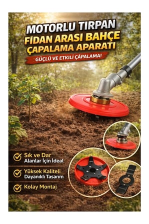 Bosch Motorlu Tırpan Uyumlu Bahçe Çapalama Diski – Fidan Arası Temizlik ve Toprak Havalandır