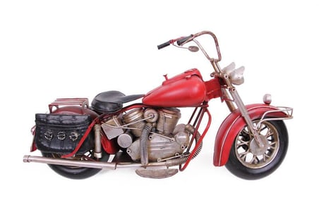 Dekoratif Metal Motosiklet Biblo