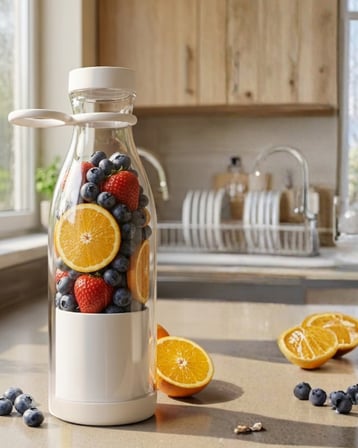 Taşınabilir Blender 380 Ml Usb Şarjlı Meyve Smoothie Hazırlayıcı - Lisinya