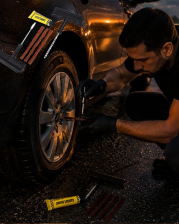 Her Araçta Olması Gereken Pratik Güçlü Lastik Tamir Kiti - Lisinya