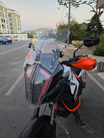 MOTOCAM KTM 1290 Super Adventure Ön Cam 2017-2020 Model 54cm Şeffaf Renkli 4mm