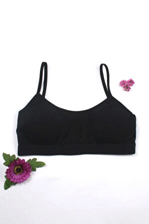 4'lü Kız Çocuk Ip Askı Pedli Büstiyer Ilk Sütyen Alıştırma Sütyeni