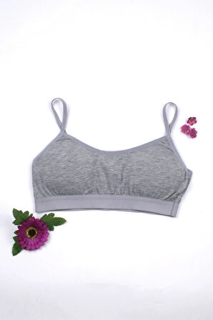 4'lü Kız Çocuk Ip Askı Pedli Büstiyer Ilk Sütyen Alıştırma Sütyeni