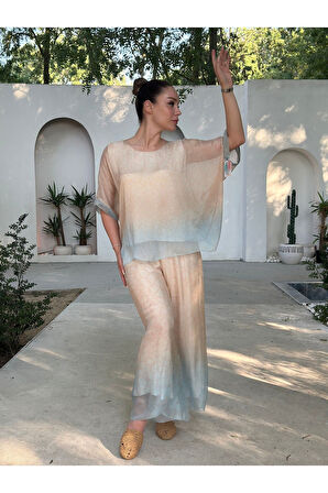 YAZLIK İPEK KUMAŞ ASTARLI İKİLİ TAKIM