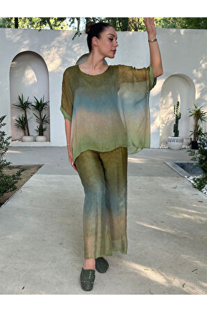 YAZLIK İPEK KUMAŞ ASTARLI İKİLİ TAKIM