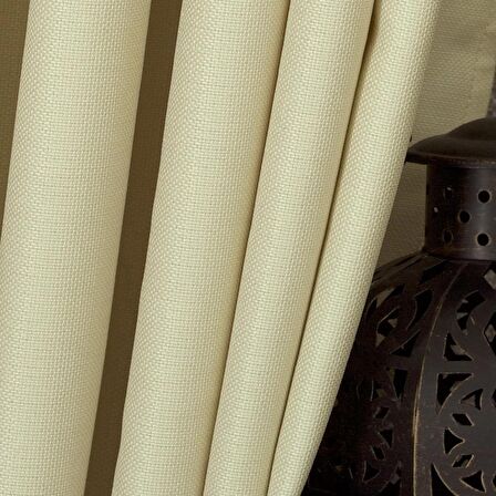 Massarelli Fon Perde Keten Krem 1-3 Sık Pile  