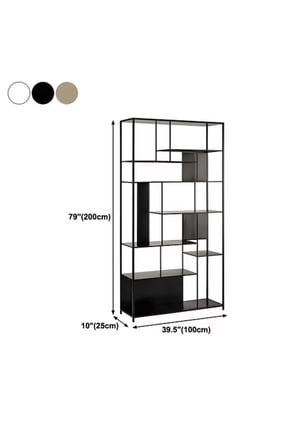 KTP-01 Modern Dikey Kitaplık Metal Raflı