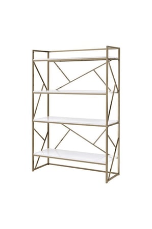 KPT5345 Sarı Metal Kitaplık 120x35x180 cm