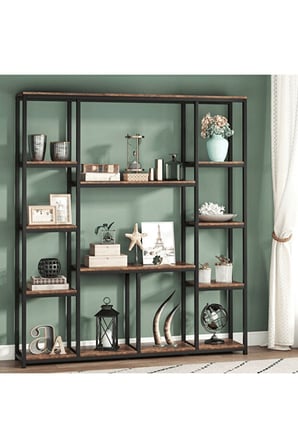 KTP8027 Siyah Metal Kitaplık