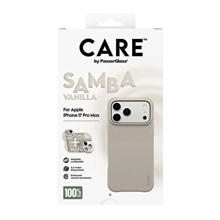 Panzerglass CARE Apple iPhone 17 Pro Max Fashionable Case Samba Magsafe Kılıf Vanilya