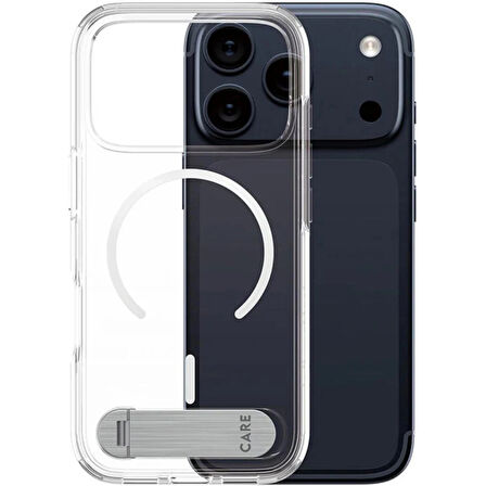 Panzerglass by Care iPhone 17 Pro Max KickStand Standlı Magsafe Kılıf Şeffaf
