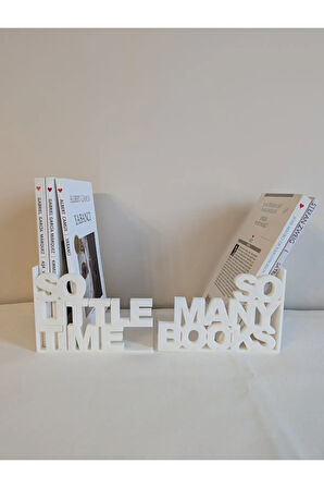 Just3dprintings "So Many Books, So Little Time" Kitap Tutucu
