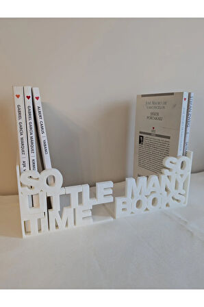 Just3dprintings "So Many Books, So Little Time" Kitap Tutucu