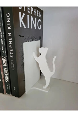 Just3dprintings Kedi Figürlü Kitap Tutucu