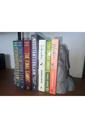 Just3dprintings Moai Heykeli Temalı Kitap Tutucu