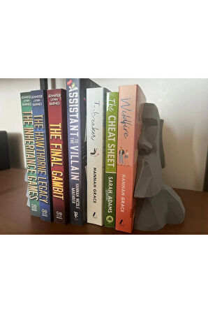 Just3dprintings Moai Heykeli Temalı Kitap Tutucu