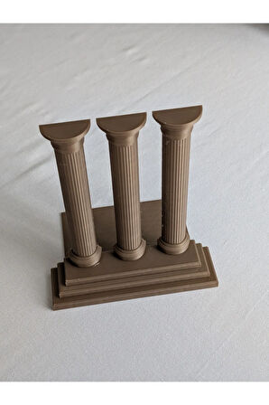 Just3dprintings Roma Sütunu Kitap Tutucu - Dekoratif Antik Tasarım
