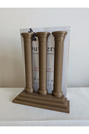 Just3dprintings Roma Sütunu Kitap Tutucu - Dekoratif Antik Tasarım