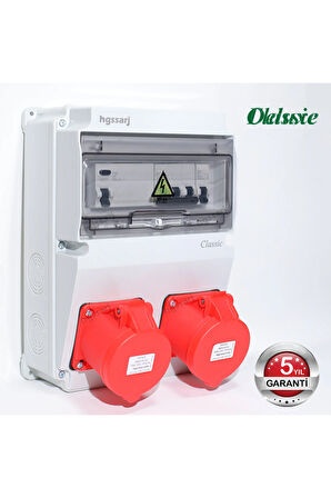 'CLASSIC'' Elektrikli Araç Kombinasyon Kutusu, 5x32A+5x32A+1x16A ,5 Yıl Garanti V ı  k o / P  a n a s o n i c