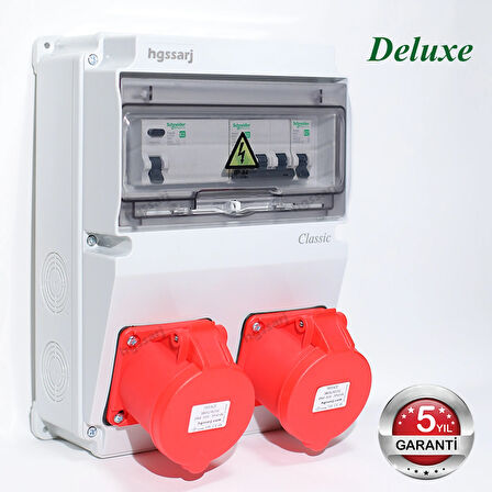 CLASSIC, Trifaze Elektrikli Araç Kombinasyon Kutusu, 5x32A + 5x32A + 1x16A - Schneider Marka Sigorta Grubu - 5 Yıl Garanti