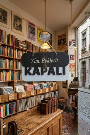 3 Katlı Modern Açık/Kapalı Tabelası  - Rebap Ahşap