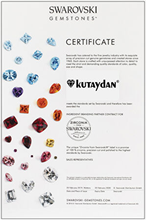 Kutaydan SWR Zirconia Şans Yıldızı Kadın Gümüş Kolye