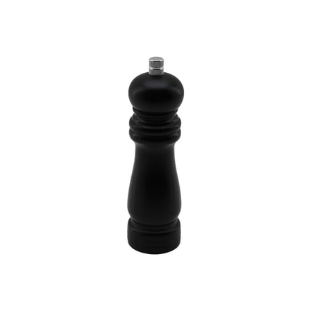 Küçük Siyah Ahşap Tuz ve Baharat Öğütücü (Çap 4.5 cm, 15.5 cm)