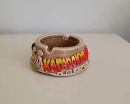 Han Cappadocia Collection Kapadokya Hediyelik Alçı Peribacası Dekoratif Kültablası - Küllük