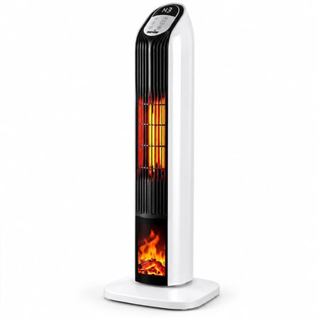 KUMANDALI SICAK DİK PTC SERAMİK FANLI ISITICI LED KONTROL EKRAN - DEVRİLME EMNiYET 2000W MS-240 (5616)