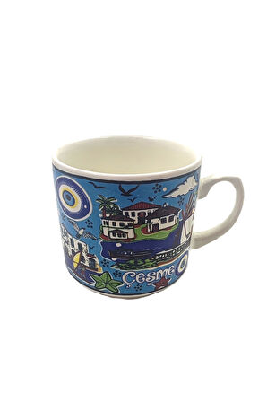 EL İŞÇİLİĞİ VE İZMİR TEMALI ÇİNİ KUPA