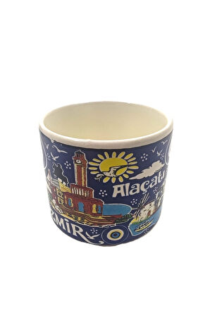 EL İŞÇİLİĞİ VE İZMİR TEMALI ÇİNİ KUPA