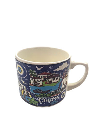 EL İŞÇİLİĞİ VE İZMİR TEMALI ÇİNİ KUPA