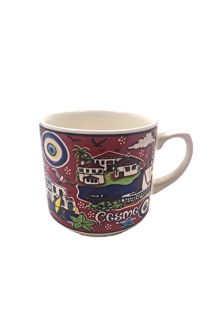 EL İŞÇİLİĞİ VE İZMİR TEMALI ÇİNİ KUPA