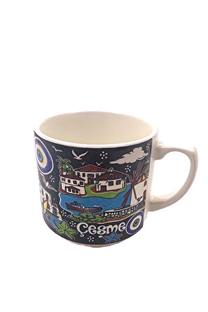 EL İŞÇİLİĞİ VE İZMİR TEMALI ÇİNİ KUPA