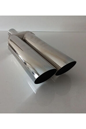 Kurt Egzoz Ses Çıkaran Model  nikelaj sesli çift çıkış eksoz ucu