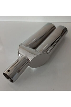 Kurt Egzoz Ses Çıkaran Model  nikelaj sesli çift çıkış eksoz ucu