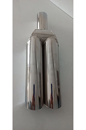 Kurt Egzoz Ses Çıkaran Model  nikelaj sesli çift çıkış eksoz ucu