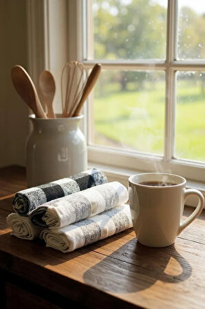 (3 SET)ALAS 3 lü 40x65cm Mutfak Kurulama Bezi Yüksek Emici Çok Amaçlı