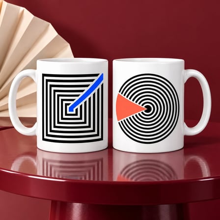 Kusursuz Sapma 2`li Porselen Kupa Seti - MODEL 706
