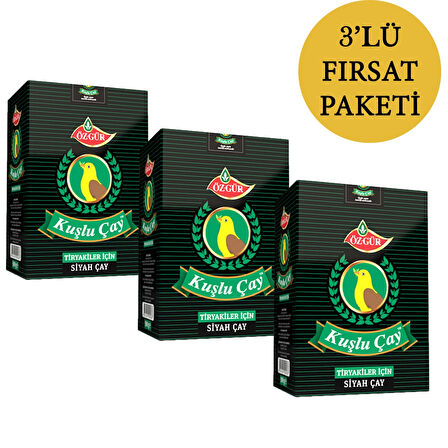 ÖZGÜR Kuşlu Çay 500 Gr x 3 Adet