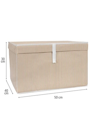 ALAS Kahverengi Çok Amaçlı Kapaklı Kutu Maxi Boy Tela 50x40x30 Cm