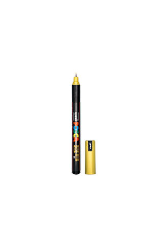 Posca Uni Pc-1Mr Renkli Boya Marker Kalemler Ultra İnce 0,7 Mm ALTIN (3  ADET)