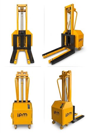 Elektrikli Akülü Mini İstifleme - Kaldırma Makinesi 300 kg Kapasiteli